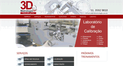 Desktop Screenshot of 3dmetrologia.com.br